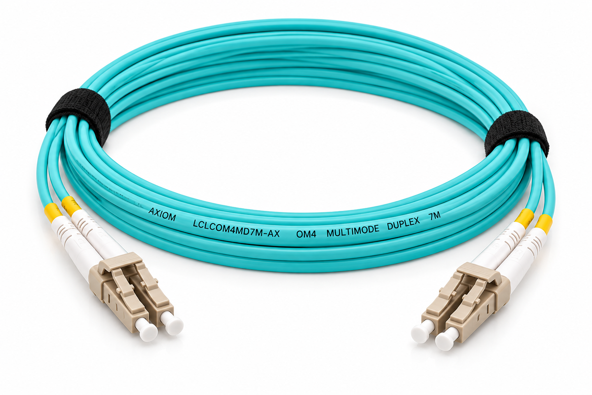 Axiom LCLCOM4MD7M-AX OM4 multimode LC/LC duplex fiber optic cable 7m
